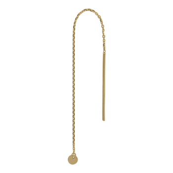 8kt. guldørekæde m/3mm plade 1 stk., från Siersbøl