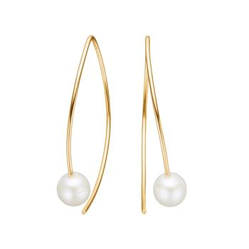 8kt. guldørehængere m. fvkp, från Siersbøl