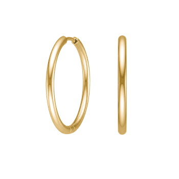 Creoler stål 25mm IP gold CALMA, från Nordahl