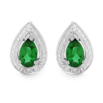 Silver earrings, from Bee