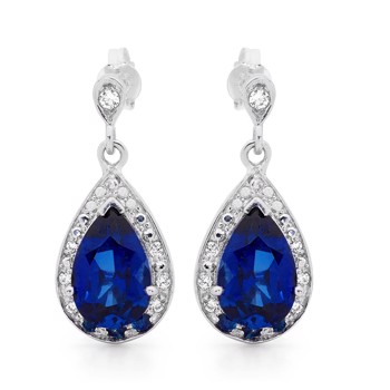 Silver earrings, from Bee