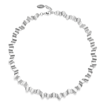 925/- collier mat/børstet, 45cm +3cm, från Bastian Inverun