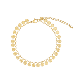 Armbånd i stål, belagt med 14 K guld, från Blicher Fuglsang