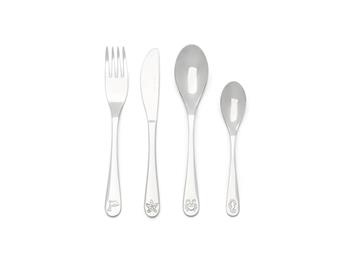 Børnebestik, 4-delt, Sea Life, rustfrit stål, från Noa Kids