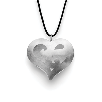 925/- vedhæng, børstet/blank, från Bastian Inverun