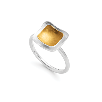 925/ring,rhodium-pl., delvis fg.,børstet, från Bastian Inverun