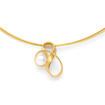 925/-vedhæng,fg.,mat,ferskv.perle 1,3ct, från Bastian Inverun