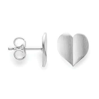 925/- øreringe, mat, från Bastian Inverun