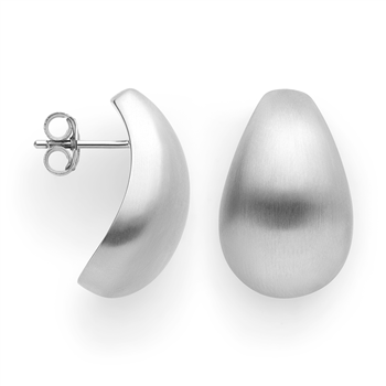 925/- øreringe, mat, från Bastian Inverun