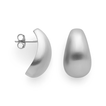 925/- øreringe, mat, från Bastian Inverun