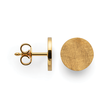 925/-øreringe, fg., børstet/pol., 8mm, från Bastian Inverun