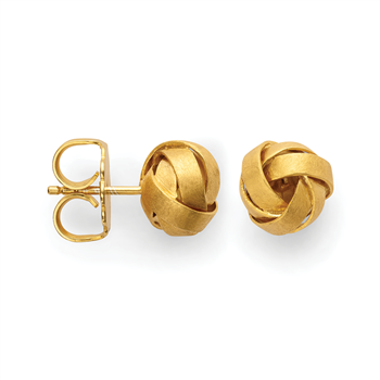 925/- øreringe, fg., børstet, från Bastian Inverun