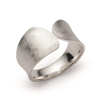 925/- Ring, rhodineret, mat/poleret, från Bastian Inverun