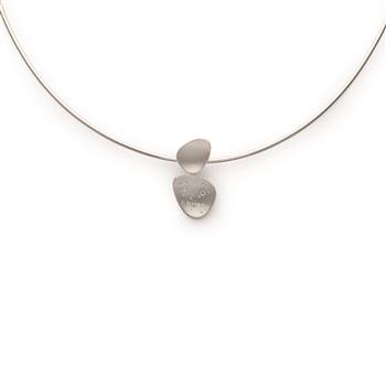 925/-Vedhæng, rhodineret, mat, Dia. 0,03ct W-SI, från Bastian Inverun