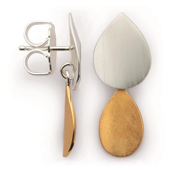 925/- Ørestikker, delvist forgyldt, mat/mat, från Bastian Inverun