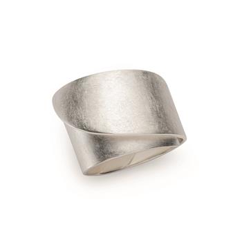 925/- Ring, rhodineret, mat/poleret, från Bastian Inverun