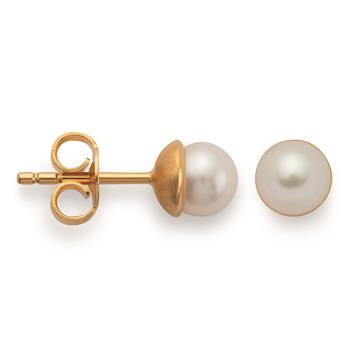 925/- Ørestikker, fg, poleret, kulturperle 2.1ct, från Bastian Inverun