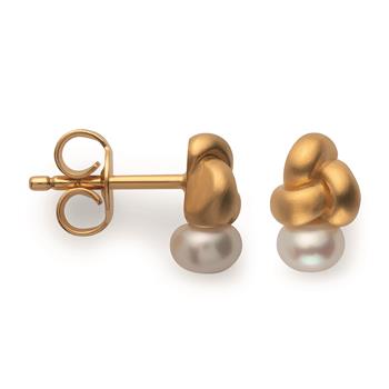 925/- Ørestikker, fg, mat, kulturperle 0,93ct, från Bastian Inverun