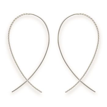 925/- Øreringe, rhodineret, matte, från Bastian Inverun