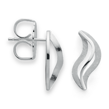 925/- ørestikker, børstet/poleret, från Bastian Inverun