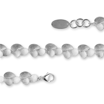 925/- armbånd, rh, børstet, 16+ 2 cm, från Bastian Inverun
