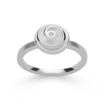 925/ring, rh, mat/poleret, dia. 0,015ct W-SI, från Bastian Inverun