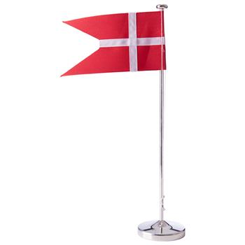 Forsølvet flagstang m. rund fod, 30cm, från Noa Kids