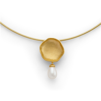 925/vedhæng, forgyldt, mat, kultur perle 3,37 ct, från Bastian Inverun