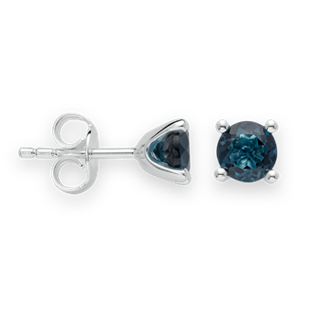 925/- Ørestikker blå topas 1,20ct. Poleret, från Bastian Inverun