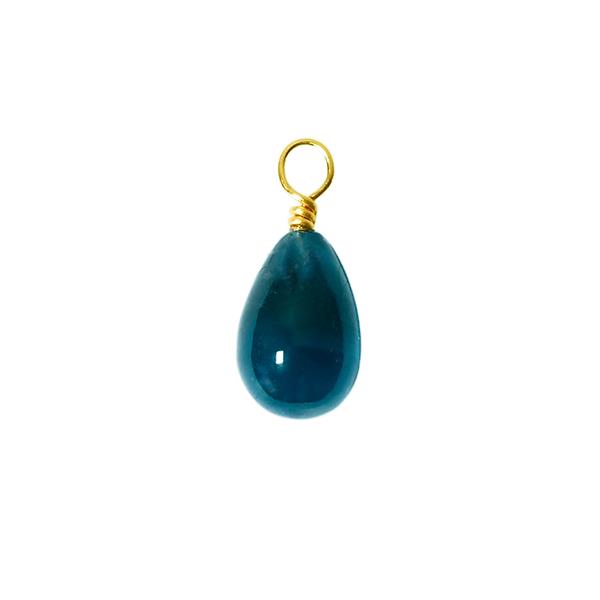 14kt vedhæng med london blue topas Vedhæng uden kæde, från San - Links of Joy