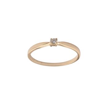 Ring 14 karat guld KAYA Brillant (4 greb), från L&G