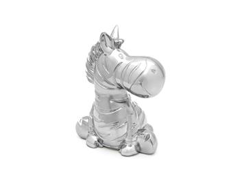 Sparebøsse Zebra, sølvfarvet, från Noa Kids