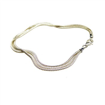 Armbånd & halskæde - 3 rk. Rævekæde - Blank 16cm, från San - Links of Joy
