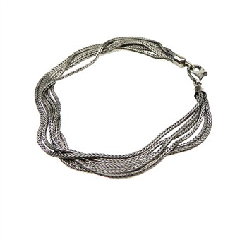Armbånd & halskæde - 6 rk.Rævekæde - Letoxyderet 17cm, från San - Links of Joy