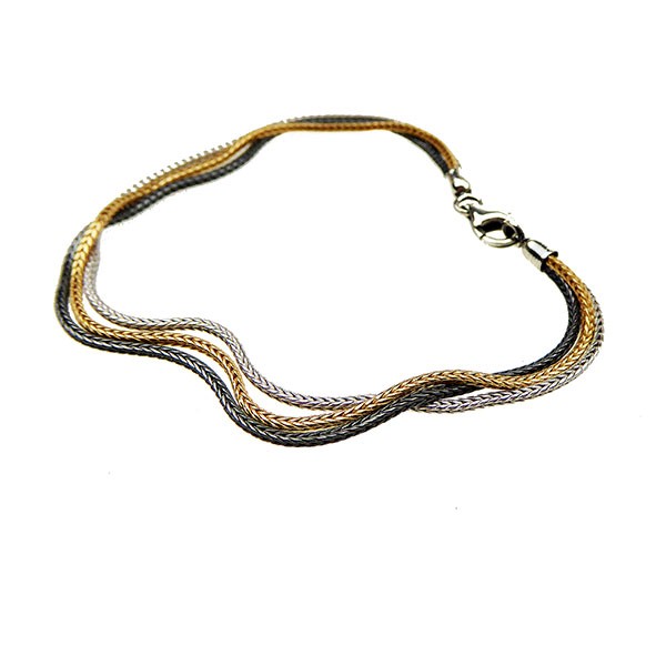 Armbånd & halskæde - 3 rk.Rævekæde - 3 farvet 17cm, från San - Links of Joy