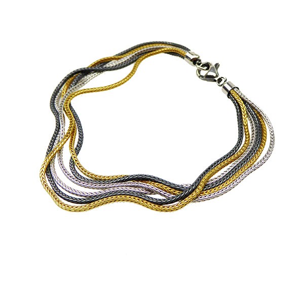 Armbånd & halskæde - 6 rk.Rævekæde -3 farvet 17cm, från San - Links of Joy
