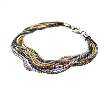 Armbånd & halskæde - 9 rk.Rævekæde - 3 farvet 17cm, från San - Links of Joy