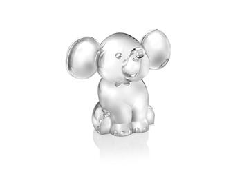 Sparebøsse »Siddende elefant«, sølvfarvet, från Noa Kids