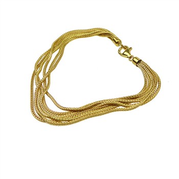 Armbånd & halskæde - 6 rk.Rævekæde - Forgyldt 17cm, från San - Links of Joy