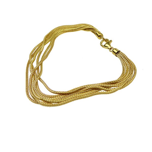 Armbånd & halskæde - 6 rk.Rævekæde - Forgyldt 17cm, från San - Links of Joy