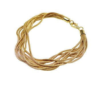 Armbånd & halskæde - 9 rk.Rævekæde - Forgyldt 17cm, från San - Links of Joy