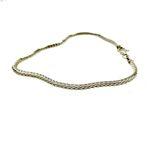 2,1mm Rævekæde i Blank Armbånd & Halskæde 22cm, från San - Links of Joy
