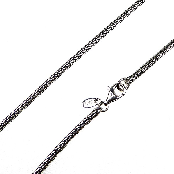 3,2mm Rævekæde i Let Oxyderet Sterlingsølv Armbånd & Halskædefor Letoxyderet 19cm, från San - Links of Joy