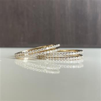 Creol knæk 14 kt. ELEGANCE dobbelt 0,60 ct. WSI, från L&G