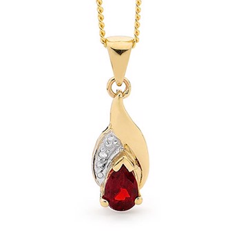 Pendant with gemset, from Bee