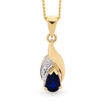 Pendant with gemset, from Bee