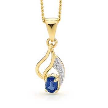 Pendant with gemset, from Bee