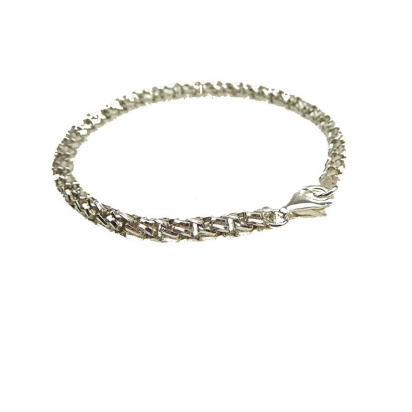 Armbånd & Halskæde i Blank Sterlingsølv 4,7mm 18cm, från San - Links of Joy