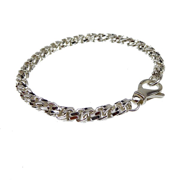 Armbånd & halskæde - Massiv/Kraftig kæde i Blank udførelse - 5,5mm 20cm, från San - Links of Joy