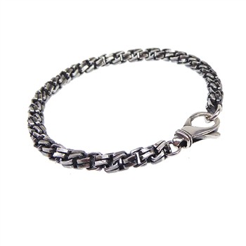 Armbånd & halskæde - Massiv/kraftig kæde -Let oxyderet-5,5mm 18cm, från San - Links of Joy